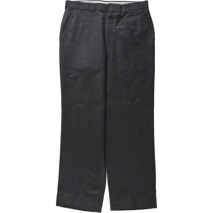 ANDERSON-LITTLE RICHMAN BROTHERS Strathmore Wool Trousers/Slacks, Made in USA, Men's Size W33 (approx.) wool Charcoal Vintage Second Hand