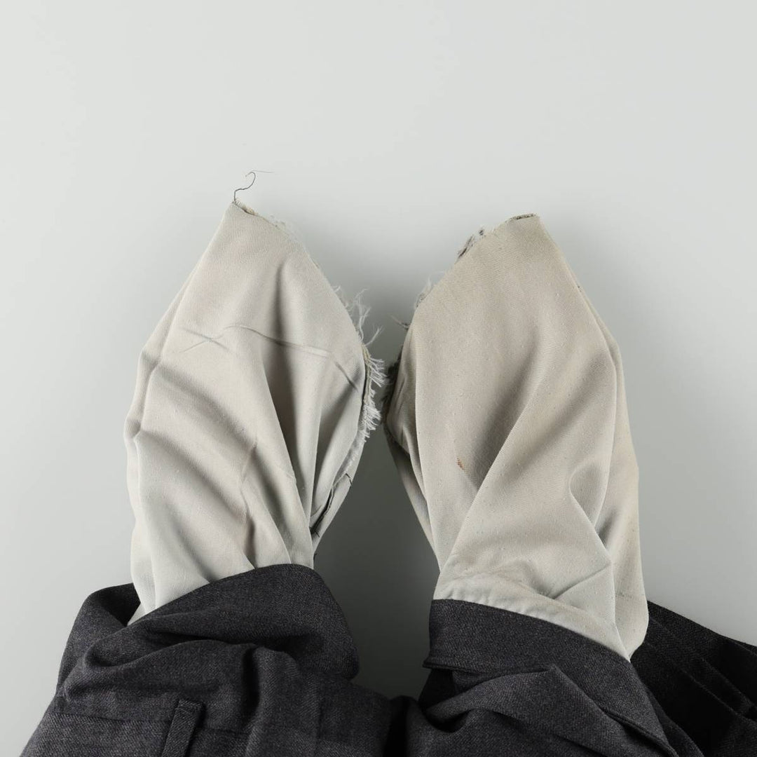 ANDERSON-LITTLE RICHMAN BROTHERS Strathmore Wool Trousers/Slacks, Made in USA, Men's Size W33 (approx.) wool Charcoal Vintage Second Hand
