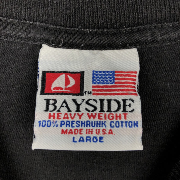 BAYSIDE Choking Victim Band T-Shirt, Made in USA, Men's Size L (approx.) cotton black type Vintage Second Hand