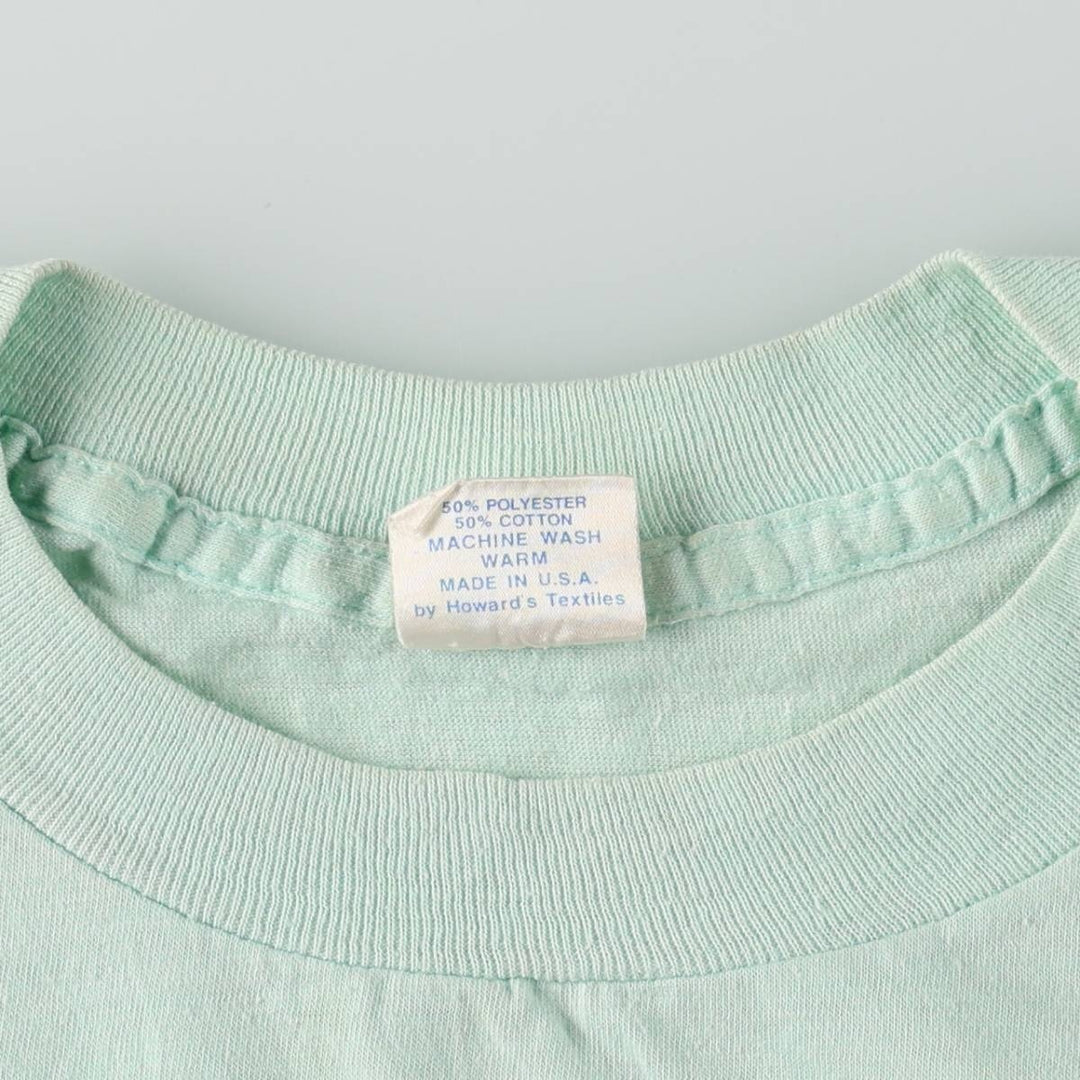 HOWARD'S ELVIS PRESLEY Elvis Presley Band T-shirt, Made in USA, Men's Size L (approx.) cotton Mint green Vintage Second Hand