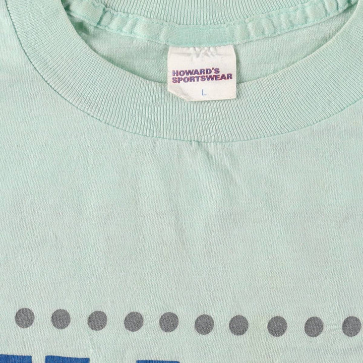 HOWARD'S ELVIS PRESLEY Elvis Presley Band T-shirt, Made in USA, Men's Size L (approx.) cotton Mint green Vintage Second Hand