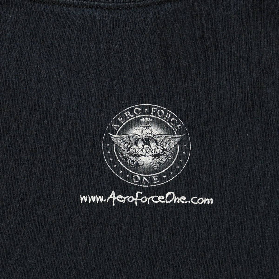 2000'S Gildan Aerosmith Band T-shirt (Men's size L) cotton black type Vintage Second Hand