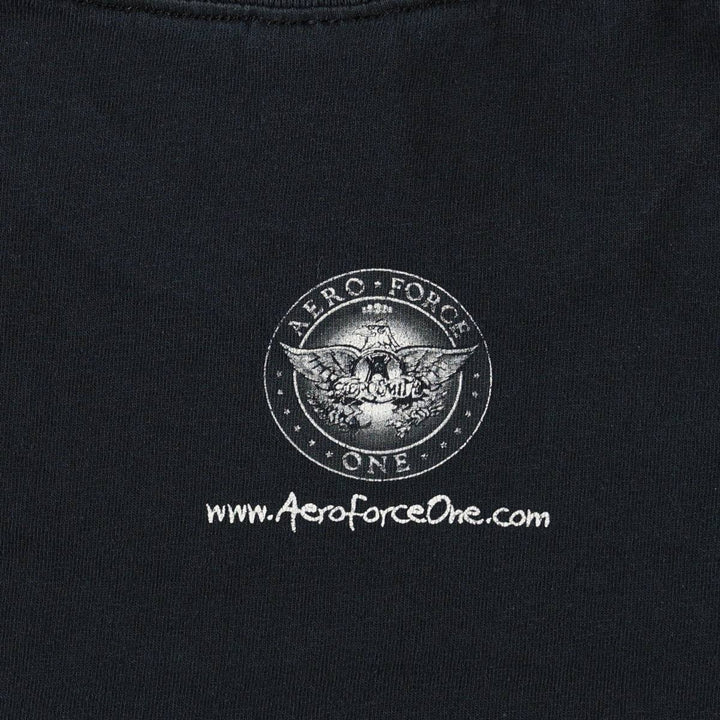 2000'S Gildan Aerosmith Band T-shirt (Men's size L) cotton black type Vintage Second Hand