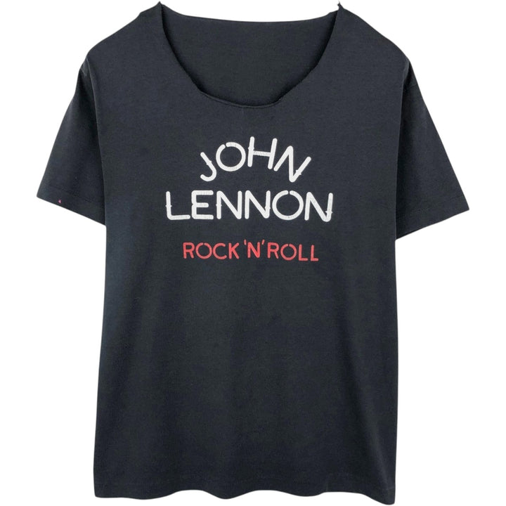 ~90'S JOHN LENNON Band T-shirt, Men's Size M (approx.), Vintage unclear black type Vintage Second Hand