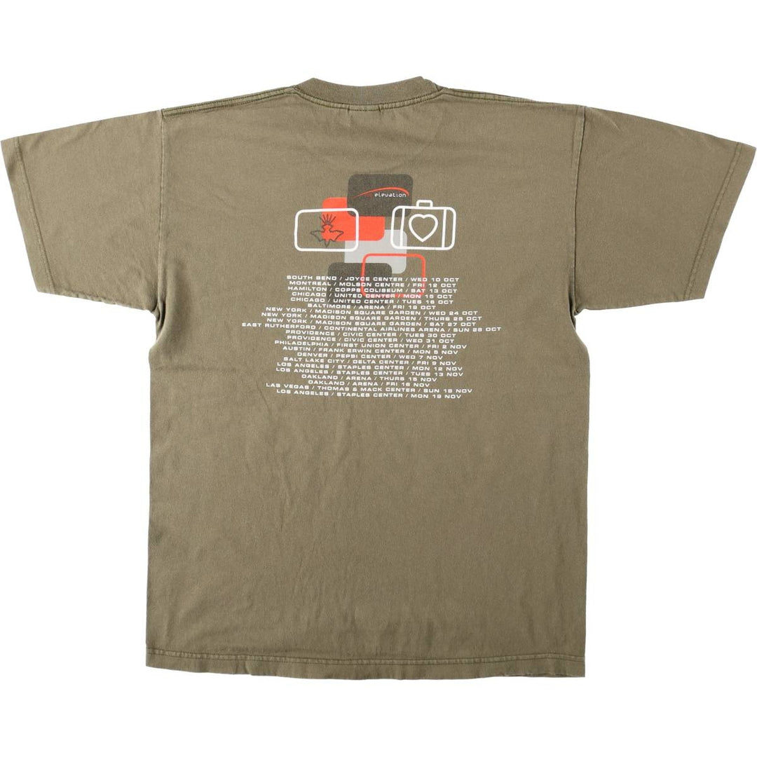 MURINA U2 Band T-shirt, Made in USA, Men's Size L cotton Khaki type Vintage Second Hand