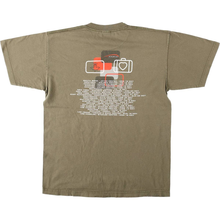 MURINA U2 Band T-shirt, Made in USA, Men's Size L cotton Khaki type Vintage Second Hand