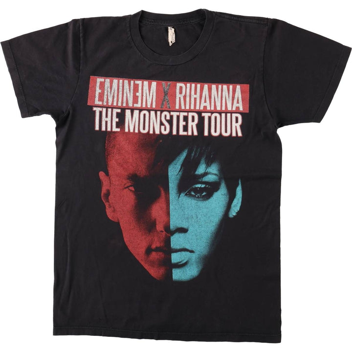 ALSTYLE EMINEM x RIHANNA Rap T-Shirt (Men's Size S) cotton black type Vintage Second Hand