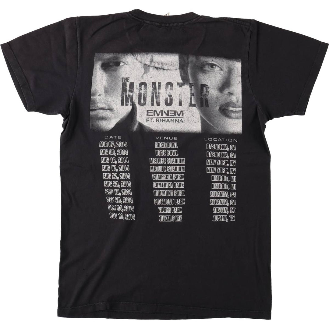ALSTYLE EMINEM x RIHANNA Rap T-Shirt (Men's Size S) cotton black type Vintage Second Hand