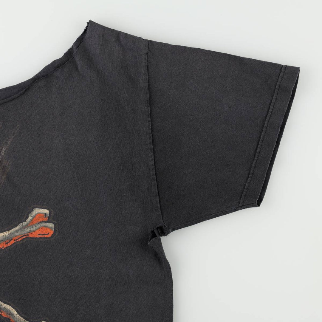 STATIC-X Skull Pattern Band T-Shirt (Men's XL equivalent) unclear black type Vintage Second Hand