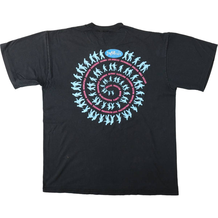 Jerzees GENESIS band t-shirt, made in USA, men's size XL equivalent. cotton black type Vintage Second Hand