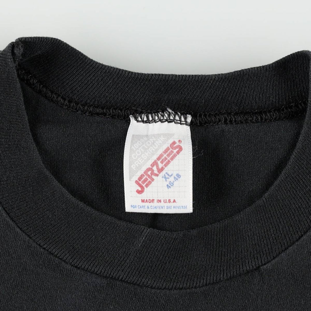 Jerzees GENESIS band t-shirt, made in USA, men's size XL equivalent. cotton black type Vintage Second Hand