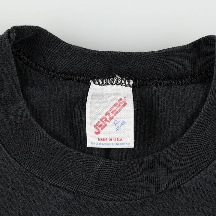 Jerzees GENESIS band t-shirt, made in USA, men's size XL equivalent. cotton black type Vintage Second Hand
