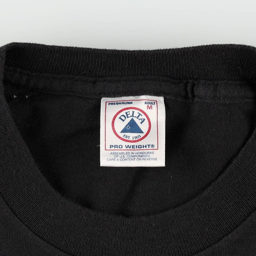 90'S Delta BR5-49 Band T-Shirt, Men's Size M (Equivalent), Vintage cotton black type Vintage Second Hand