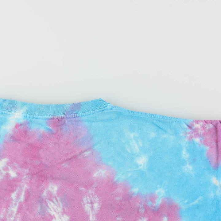 2000'S Liquid Blue YES Tie-Dye Pattern Band T-Shirt (Men's XL equivalent) unclear Blue type light blue Vintage Second Hand