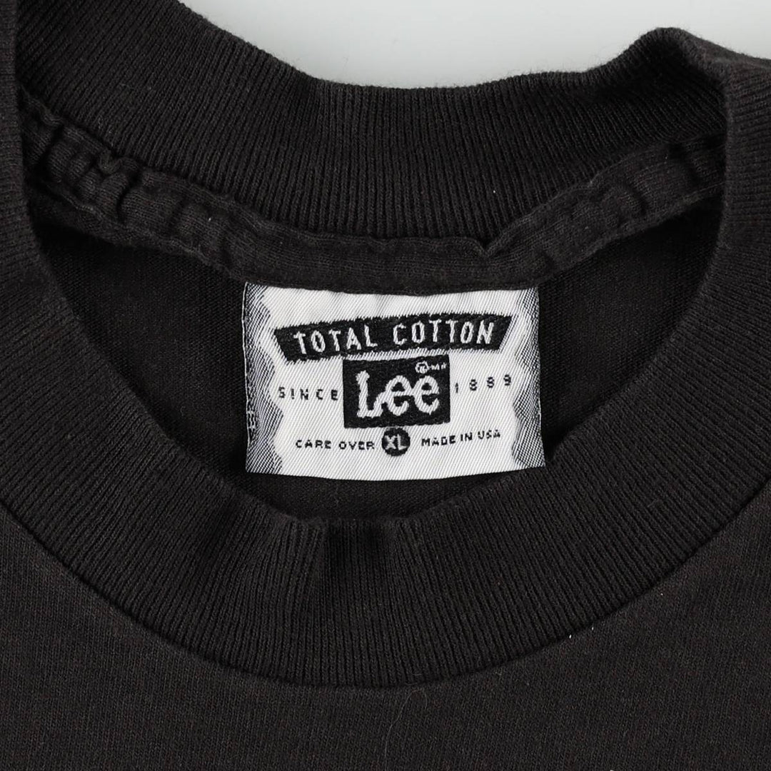 90'S Lee Bette Midler Band T-Shirt, Made in USA, Men's XL equivalent, Vintage cotton black type Vintage Second Hand