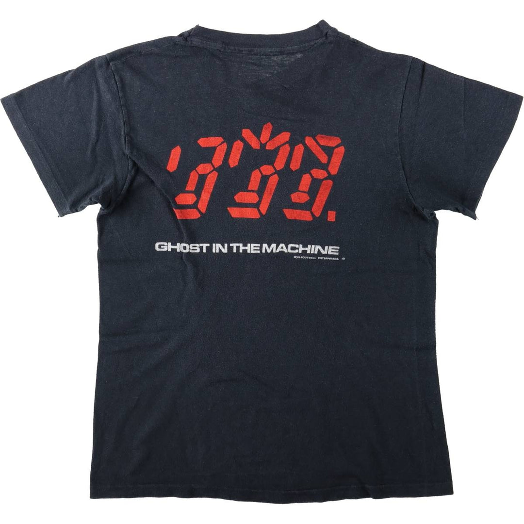 80'S Hanes THE POLICE Band T-Shirt, Made in USA, Men's Size M (approx.), Vintage cotton black type Vintage Second Hand