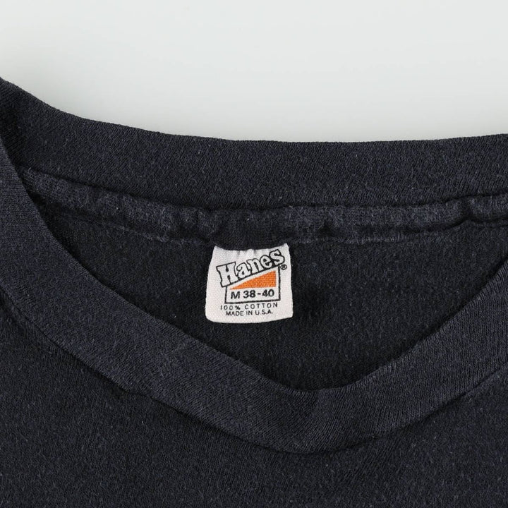 80'S Hanes THE POLICE Band T-Shirt, Made in USA, Men's Size M (approx.), Vintage cotton black type Vintage Second Hand