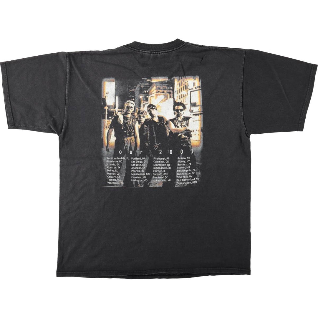 Gildan U2 Band T-Shirt, Men's Size XL (approx.) cotton black type Vintage Second Hand