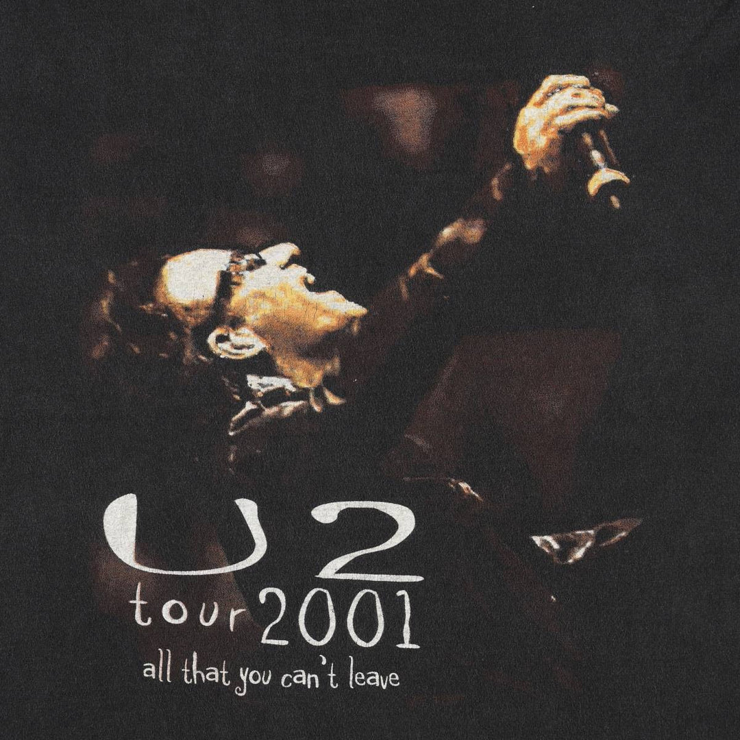 Gildan U2 Band T-Shirt, Men's Size XL (approx.) cotton black type Vintage Second Hand