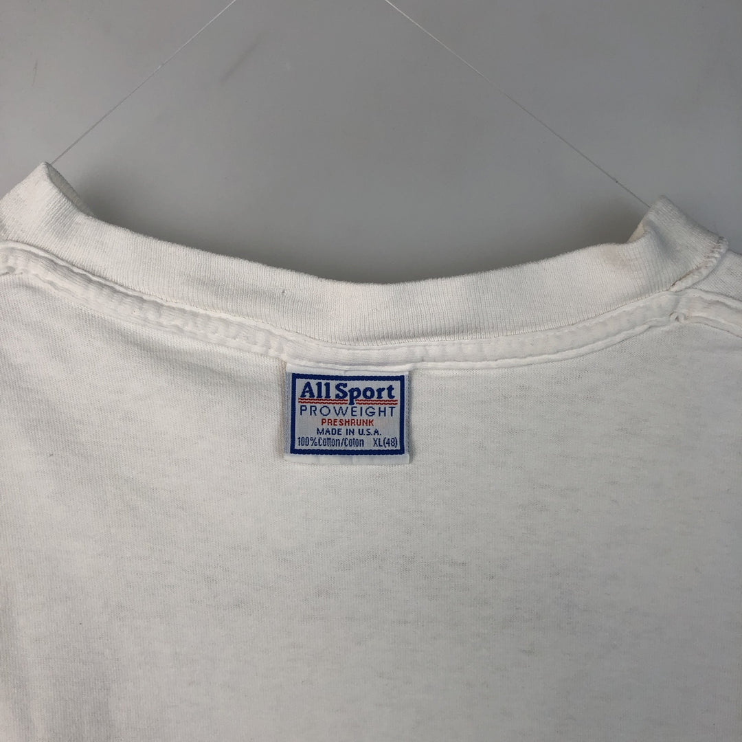 All Sport Jackson Browne Band T-Shirt, Made in USA, Men's XL equivalent. cotton white type Vintage Second Hand