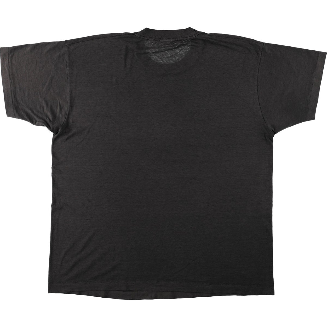 ~90'S MORLEY advertising T-shirt, men's size XL equivalent, vintage. unclear black type Vintage Second Hand