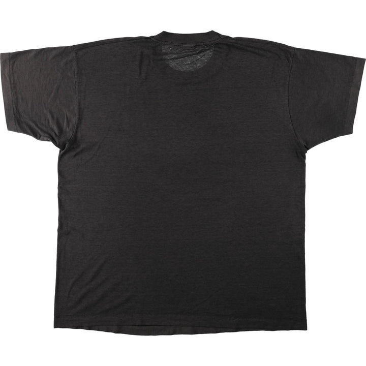 ~90'S MORLEY advertising T-shirt, men's size XL equivalent, vintage. unclear black type Vintage Second Hand
