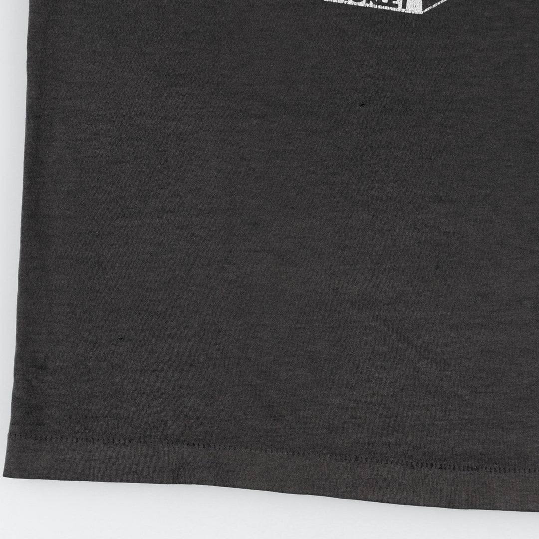~90'S MORLEY advertising T-shirt, men's size XL equivalent, vintage. unclear black type Vintage Second Hand