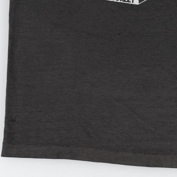 ~90'S MORLEY advertising T-shirt, men's size XL equivalent, vintage. unclear black type Vintage Second Hand