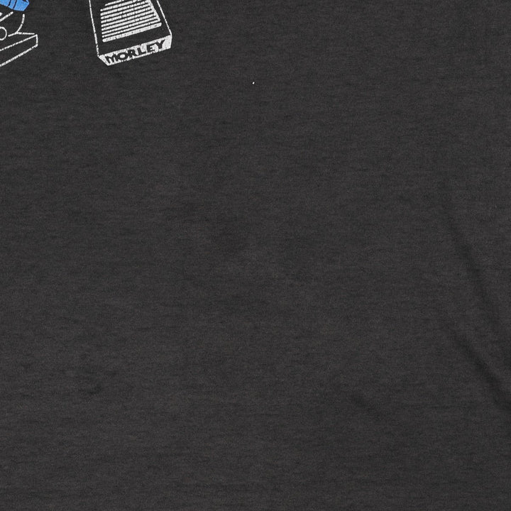 ~90'S MORLEY advertising T-shirt, men's size XL equivalent, vintage. unclear black type Vintage Second Hand