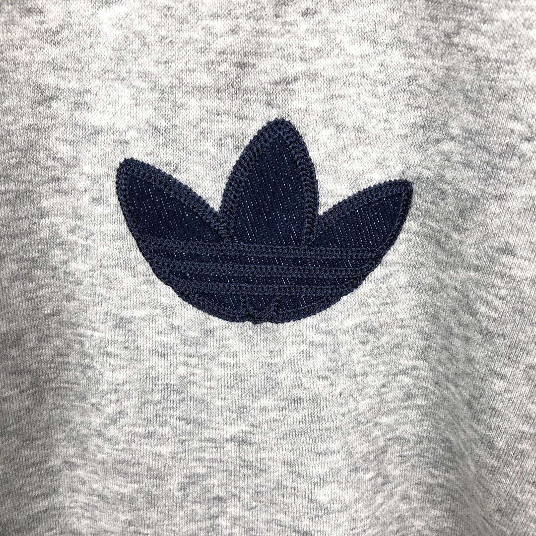 Adidas Originals Full-Zip Hoodie, Men's Size L cotton gray type Vintage Second Hand
