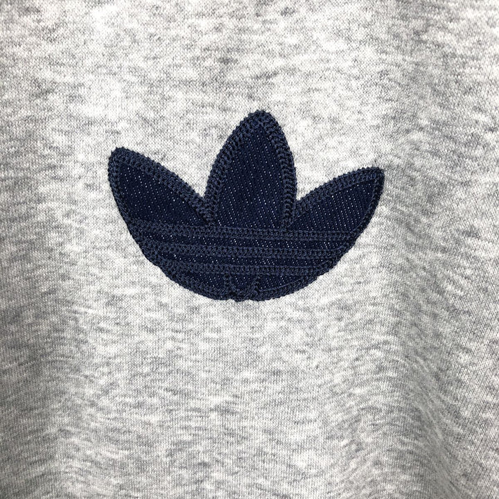 Adidas Originals Full-Zip Hoodie, Men's Size L cotton gray type Vintage Second Hand