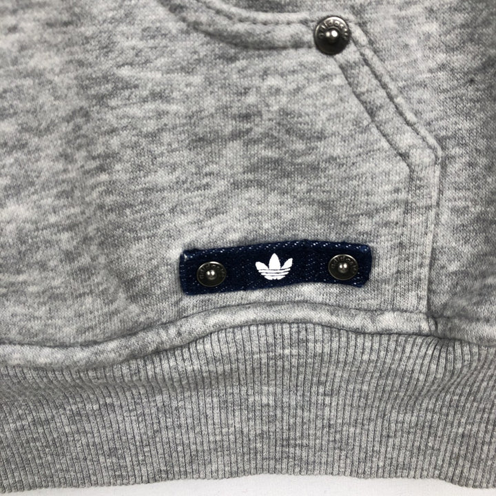 Adidas Originals Full-Zip Hoodie, Men's Size L cotton gray type Vintage Second Hand