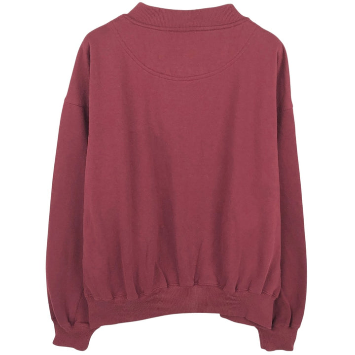 90'S CHEETAH Full-Zip Sweatshirt, Men's Size L (Equivalent), Vintage polyester burgundy type Vintage Second Hand