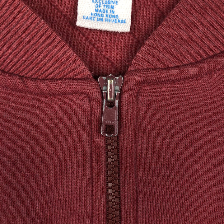 90'S CHEETAH Full-Zip Sweatshirt, Men's Size L (Equivalent), Vintage polyester burgundy type Vintage Second Hand