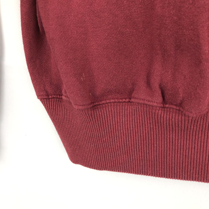 90'S CHEETAH Full-Zip Sweatshirt, Men's Size L (Equivalent), Vintage polyester burgundy type Vintage Second Hand