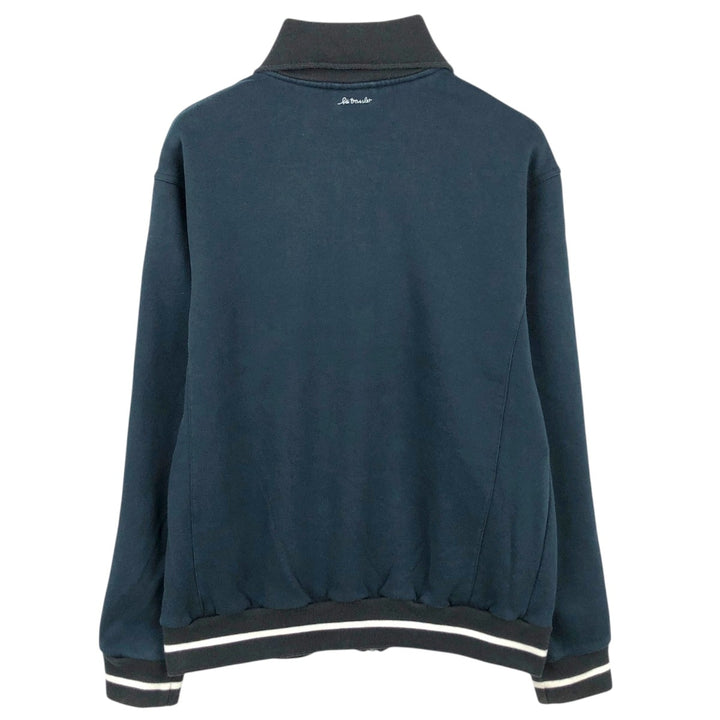 Adidas full-zip sweatshirt, men's size XL cotton black type Vintage Second Hand