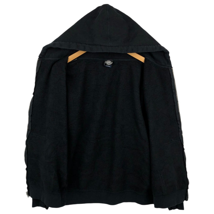 Santa Cruz SANTA CRUZ Back Logo Sweat Full-Zip Hoodie Men's Size L (approx.) cotton black type Vintage Second Hand