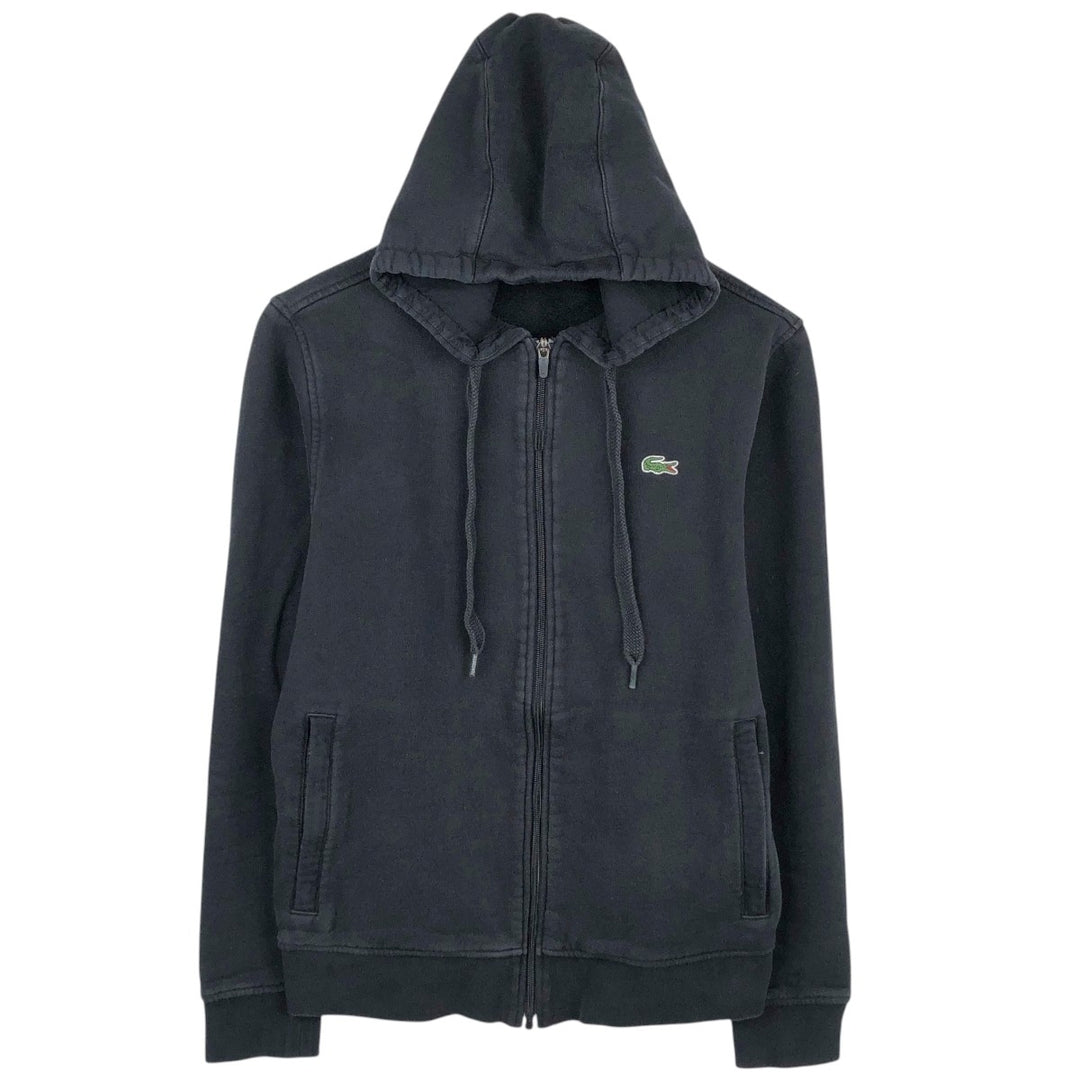 Lacoste LACOSTE SPORT Sweat Full-Zip Hoodie, Men's Size M (approx.) cotton black type Vintage Second Hand