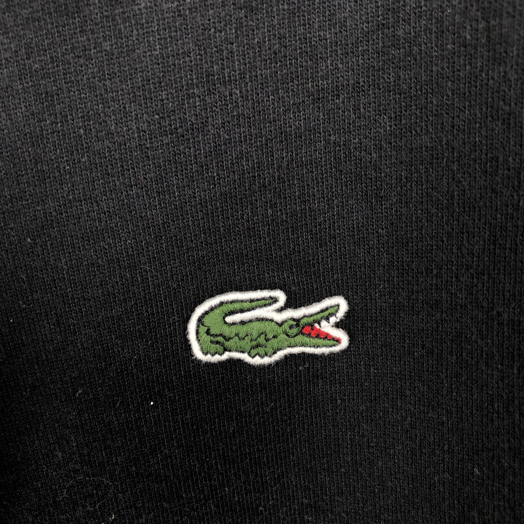 Lacoste LACOSTE SPORT Sweat Full-Zip Hoodie, Men's Size M (approx.) cotton black type Vintage Second Hand
