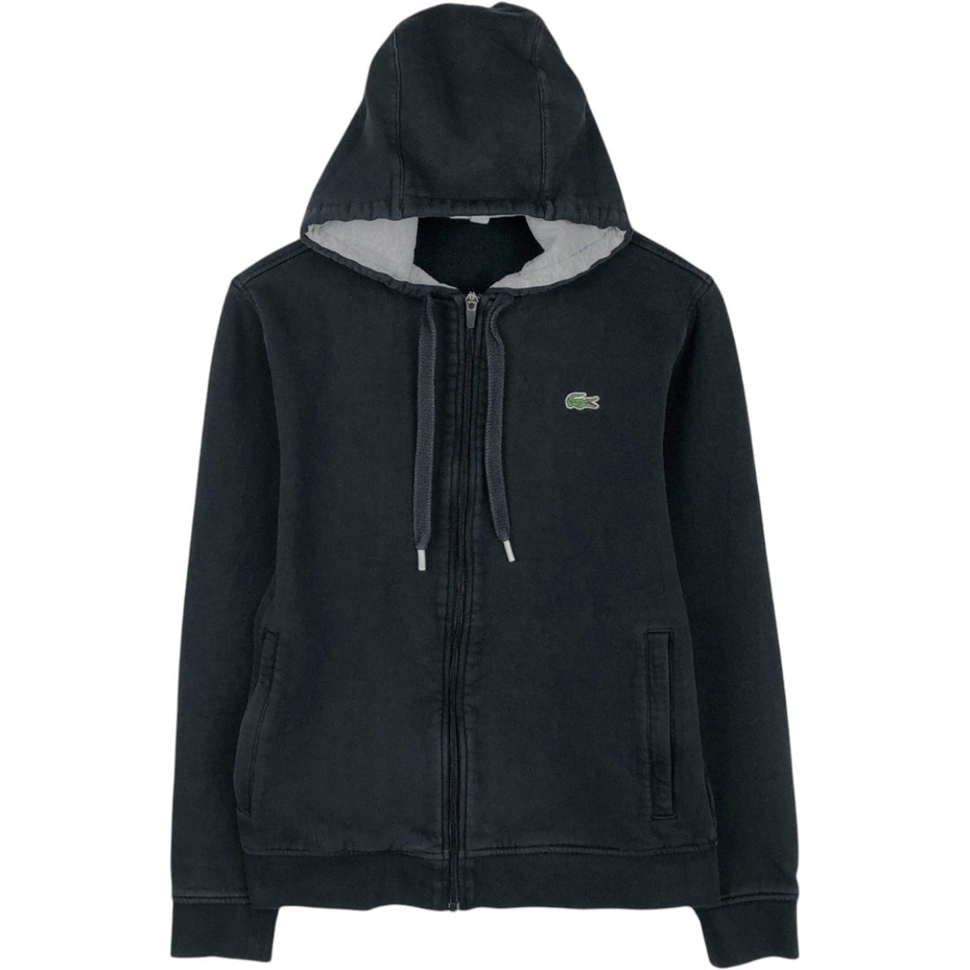Lacoste LACOSTE SPORT Sweat Full-Zip Hoodie, Men's Size M (approx.) cotton black type Vintage Second Hand