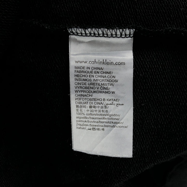 Calvin Klein JEANS Full-Zip Sweatshirt Hoodie, Men's Size M (approx.) cotton black type Vintage Second Hand