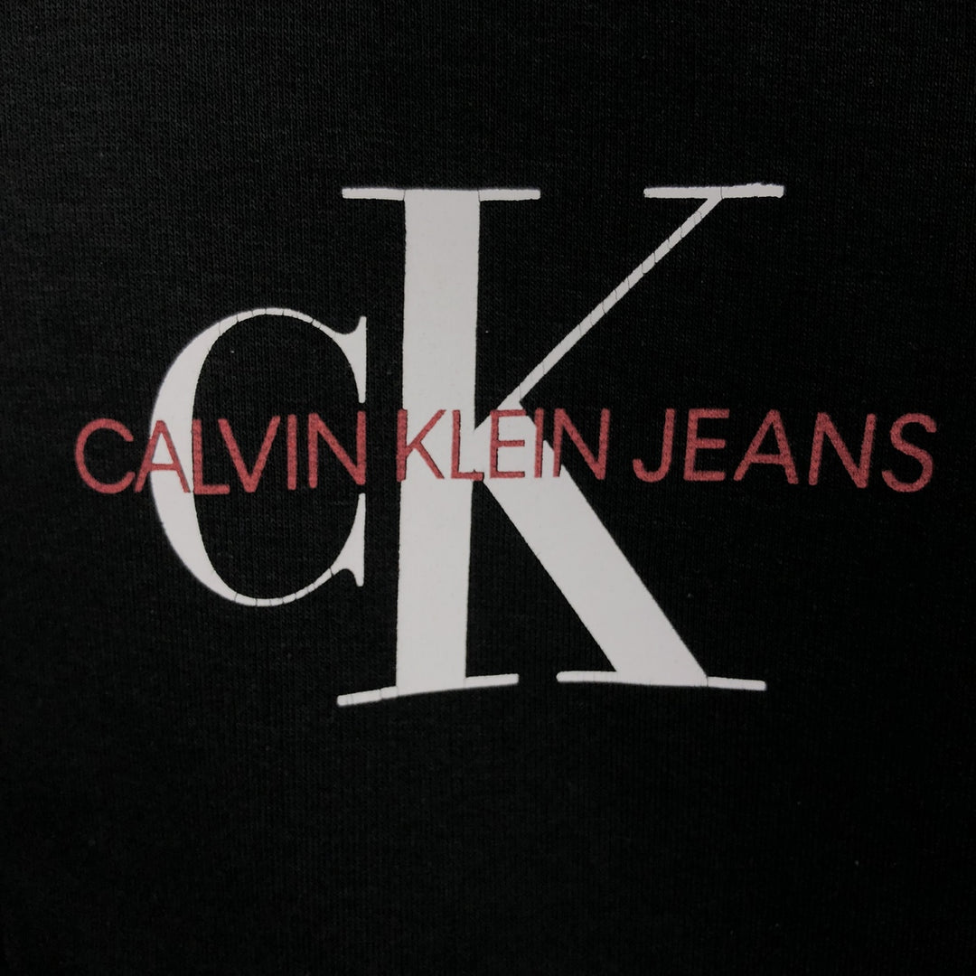Calvin Klein JEANS Full-Zip Sweatshirt Hoodie, Men's Size M (approx.) cotton black type Vintage Second Hand