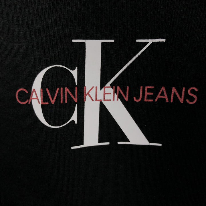 Calvin Klein JEANS Full-Zip Sweatshirt Hoodie, Men's Size M (approx.) cotton black type Vintage Second Hand