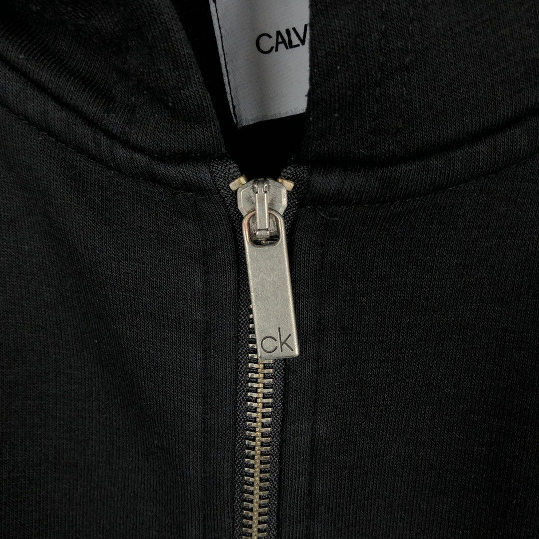 Calvin Klein JEANS Full-Zip Sweatshirt Hoodie, Men's Size M (approx.) cotton black type Vintage Second Hand