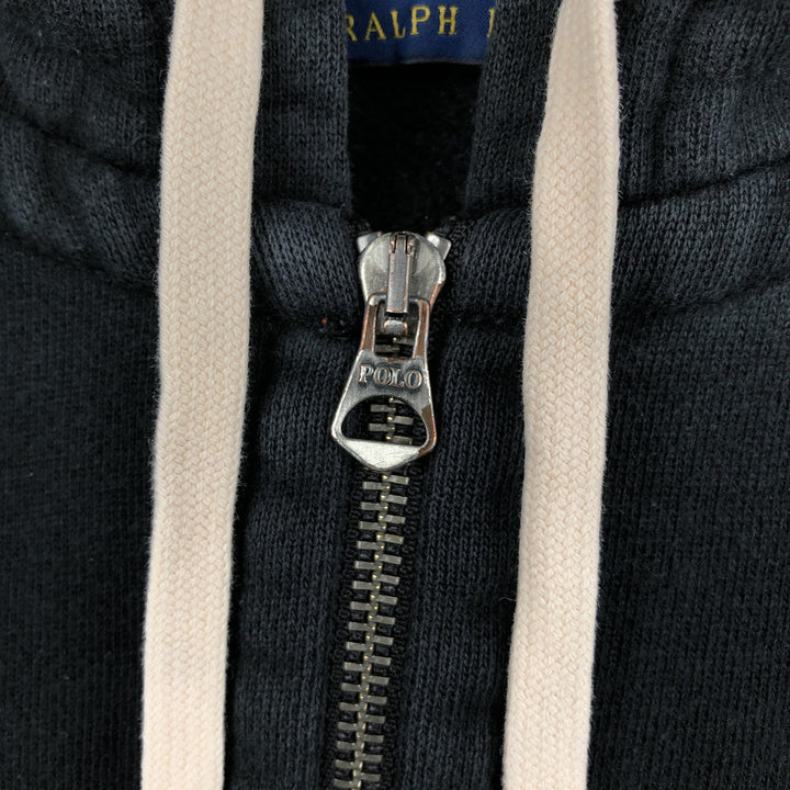 Ralph Lauren POLO RALPH LAUREN Sweat Full Zip Hoodie Men's S cotton black type Vintage Second Hand