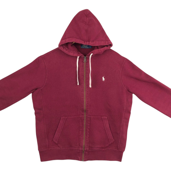 Ralph Lauren POLO RALPH LAUREN Sweat Full Zip Hoodie Men's L size cotton burgundy type Vintage Second Hand