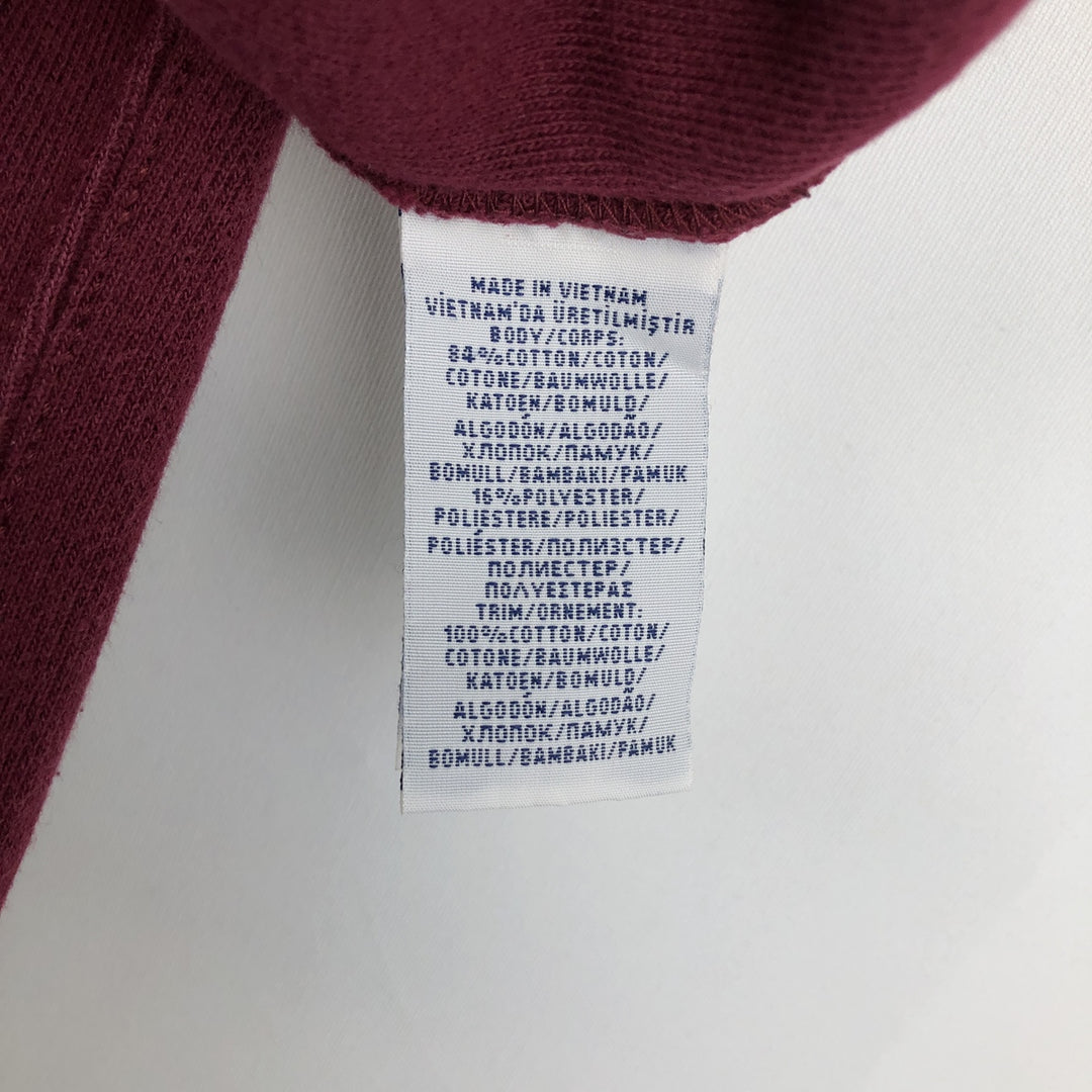 Ralph Lauren POLO RALPH LAUREN Sweat Full Zip Hoodie Men's L size cotton burgundy type Vintage Second Hand