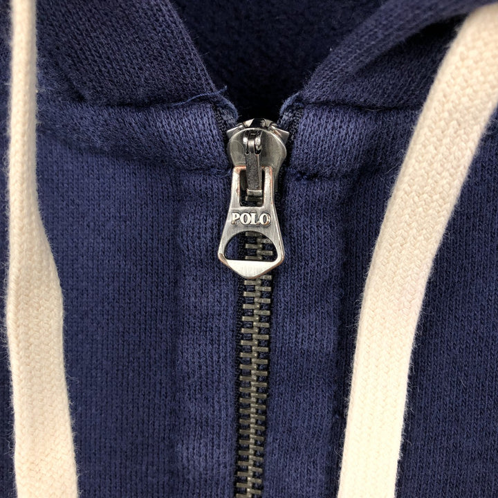 Ralph Lauren POLO RALPH LAUREN Sweat Full Zip Hoodie Men's M cotton navy blue type Vintage Second Hand
