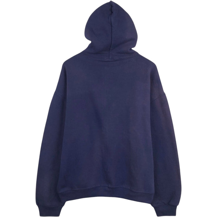 Russell Athletic Sweat Full-Zip Hoodie, Men's Size L (approx.) cotton navy blue type Vintage Second Hand