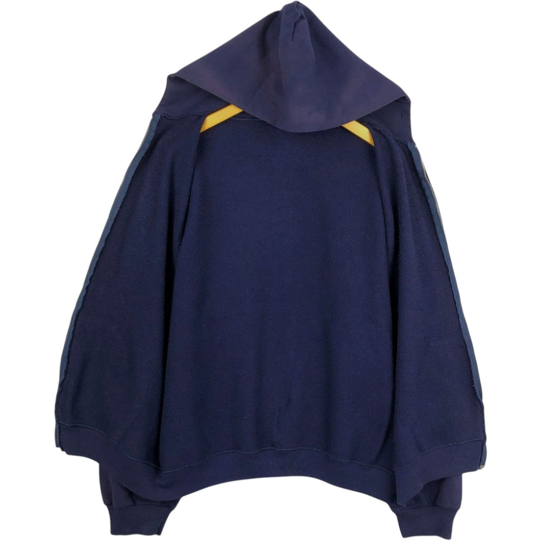 Russell Athletic Sweat Full-Zip Hoodie, Men's Size L (approx.) cotton navy blue type Vintage Second Hand